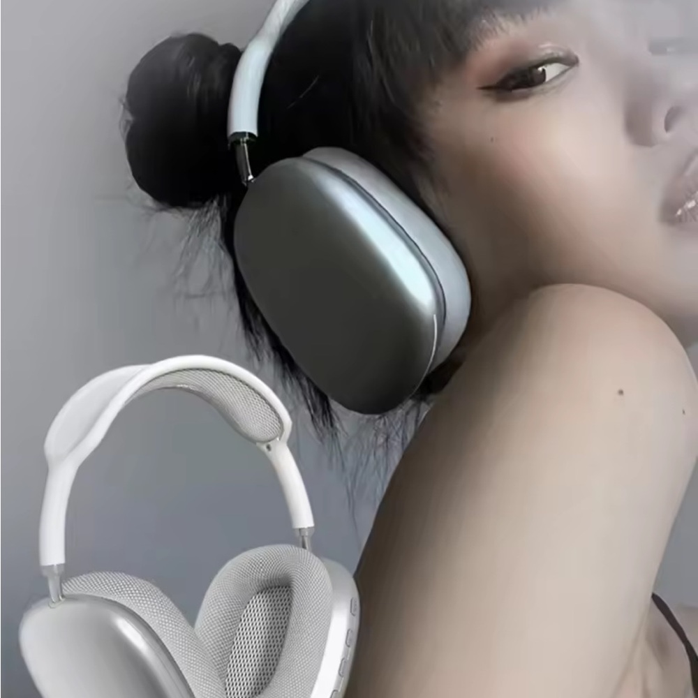 Wireless Silver Headphones
